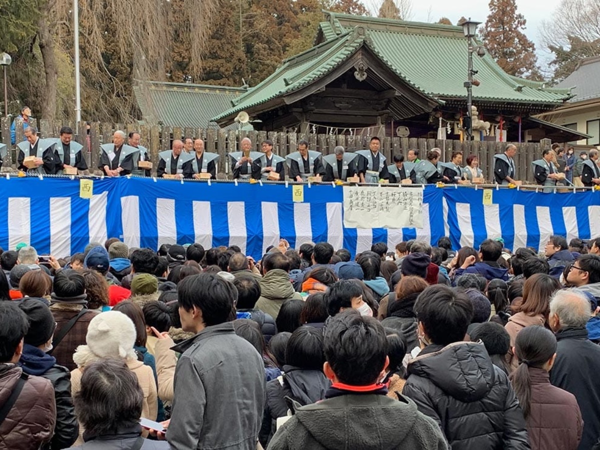 Setsubun Festival at Toshogu Shrine In Sendai - cokoguri